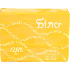 Масло Біло 180г 72.6% селянське