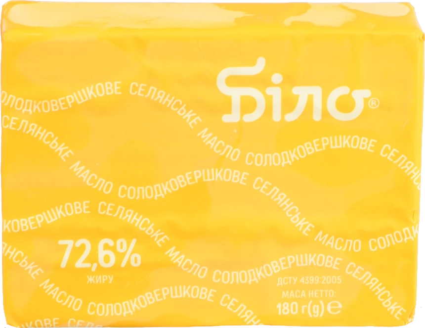 Масло Біло 180г 72.6% селянське