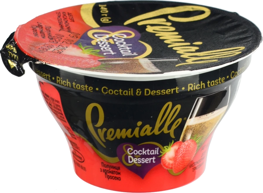 Десерт Premialle 140г 9% полуниця просеко