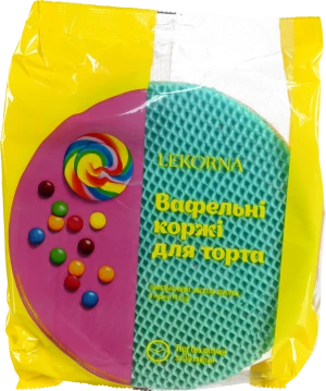 Коржі вафельні для торта Веселка Lekorna м/у 90г