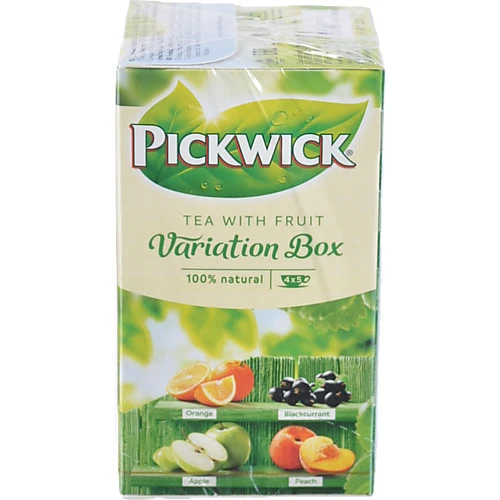 Чай чорний ароматизований зі шматочками фруктів та ягід Асорті Pickwick к/у 20х1.5г