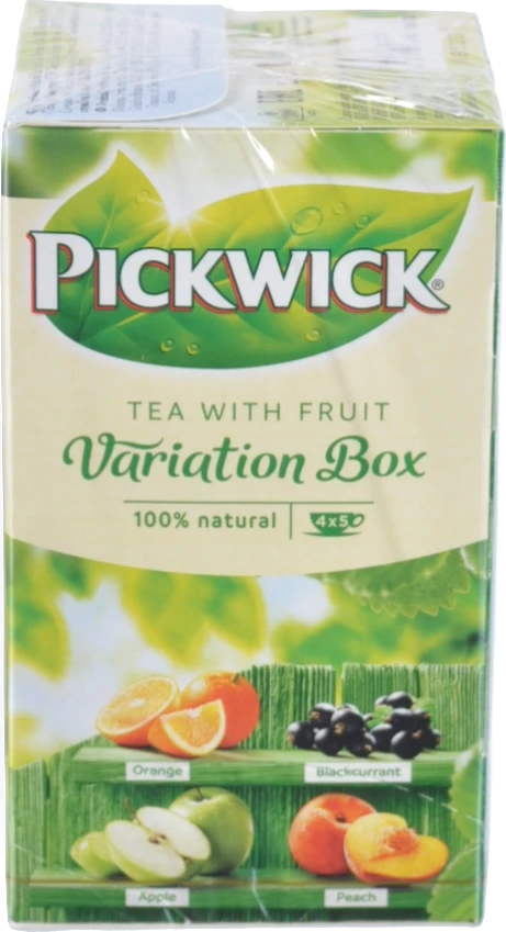 Чай чорний ароматизований зі шматочками фруктів та ягід Асорті Pickwick к/у 20х1.5г