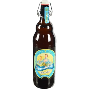 Пиво Bistrampolio Weissbier Wheat, скляна пляшка, 4,6%, 1 л