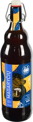 Пиво «Magaryciu Alus», напівсвітле, нефільтроване, 5,8%, 1 л, с.п.