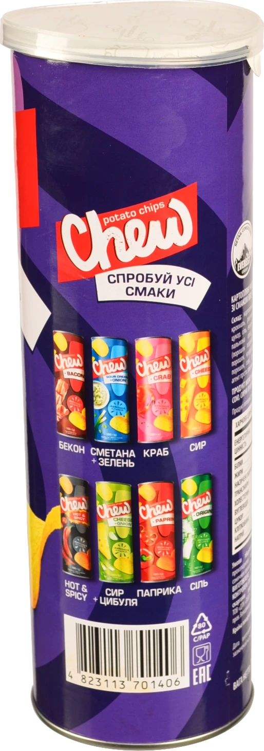 Чіпси Chew 160г bbq