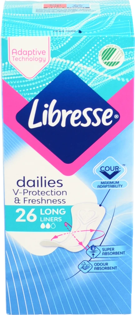 Прокладки Libresse гігієнічні dailies fresh long 26