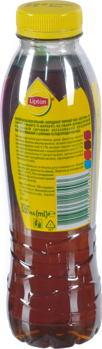 Чай холодний чорний манго маракуя Lipton 500 мл