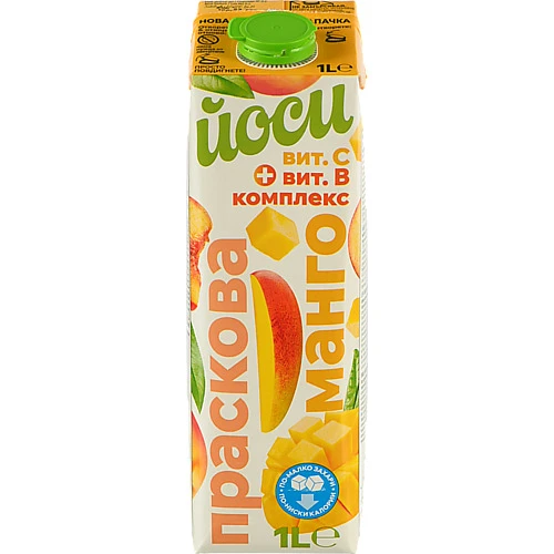 Напій Yoocy Персик-Манго+вит.С-віт.В комплекс - 1 л