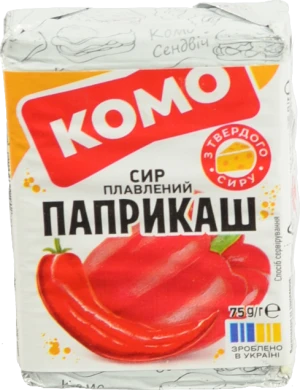 Сир пл. Комо 75г 35 паприкаш з болг.пер.та чилі брикет
