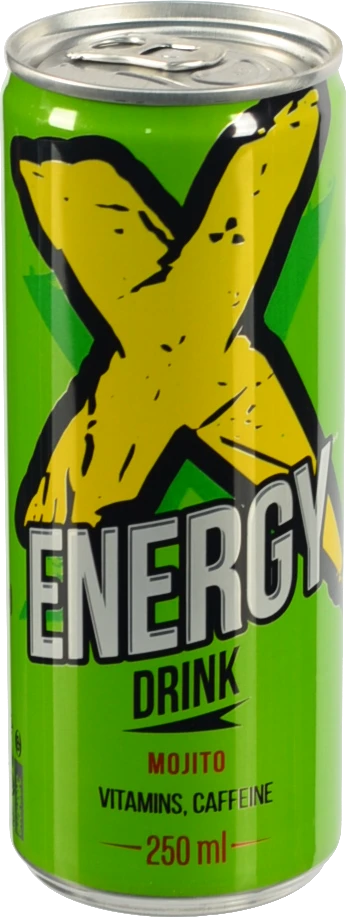 Напій енергетичний X ENERGY 0.25л mojito з.б