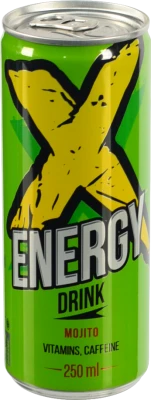 Напій енергетичний X ENERGY 0.25л mojito з.б