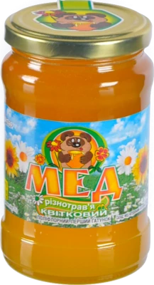 Мед Нектар 400г натуральний квiткове рiзнотрав 'я