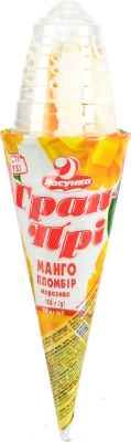 Морозиво Ласунка 155г гран прі манго ріжок