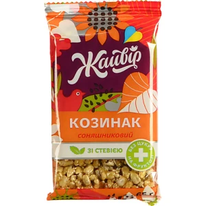 Козинак на фруктозі зі стевією Соняшниковий Жайвір м/у 65г