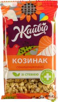 Козинак на фруктозі зі стевією Соняшниковий Жайвір м/у 65г