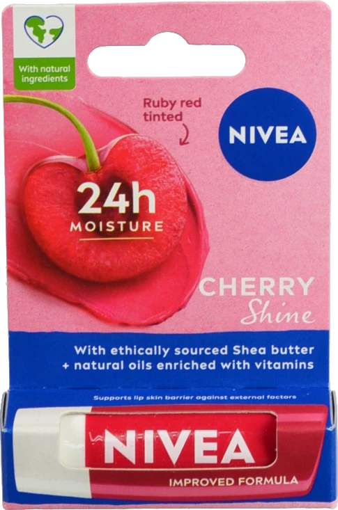 Бальзам д.губ Nivea 4.8г lip care вишневе сяйво