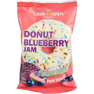 Пончик LittleHappy bakery 60г чорничний джем глазурь