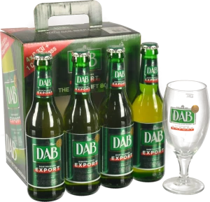 Набір пива Dab 4х1 пиво та бокал