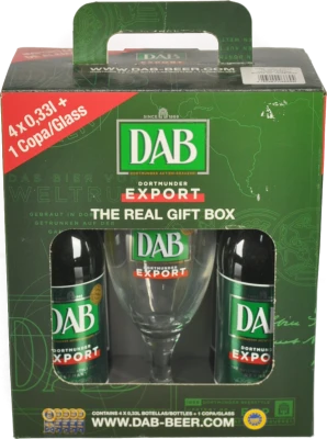 Набір пива Dab 4х1 пиво та бокал