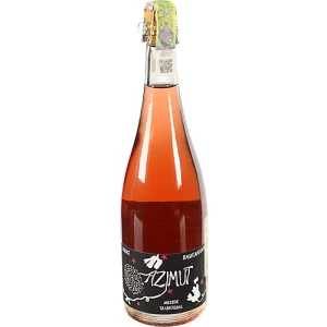 Вино Azimut 0,75 л Brut Nature – рожеве ігристе сухе