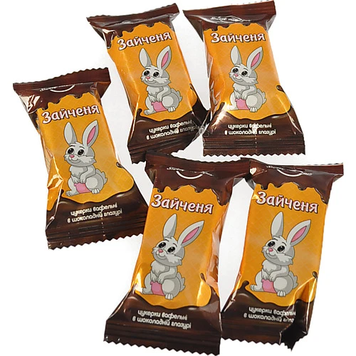Цукерки Sweet Melodies вафельні зайченя