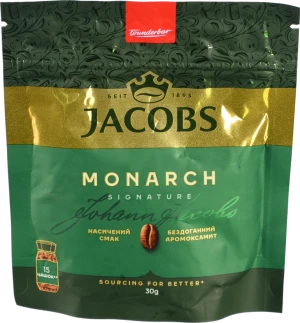 Кава Jacobs Monarch розчинна сублімована 30г