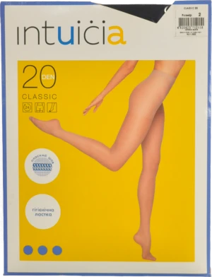 Колготки жіночі Intuicia Classic 20den 2 чорний