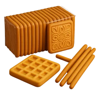 Вафлі, печиво, соломка