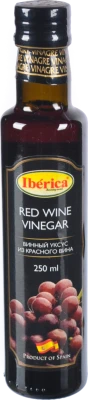 Оцет винний 6% з червоного вина Iberica с/пл 250мл