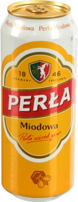 Пиво фільтроване світле пастеризоване «Perla Miodowa», 5,4%, 0,5 л, б.м.