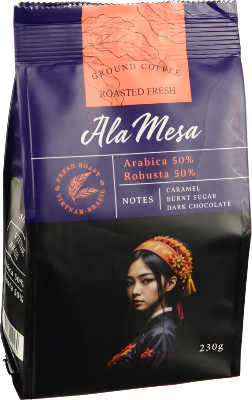 Кава Ala Mesa 230г арабіка 50% робуста 50%
