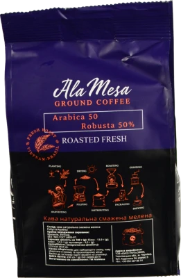 Кава Ala Mesa 230г арабіка 50% робуста 50%