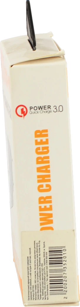 Багатопортовий зарядний пристрій з швидкою зарядкою 10W 2000mA, чорний