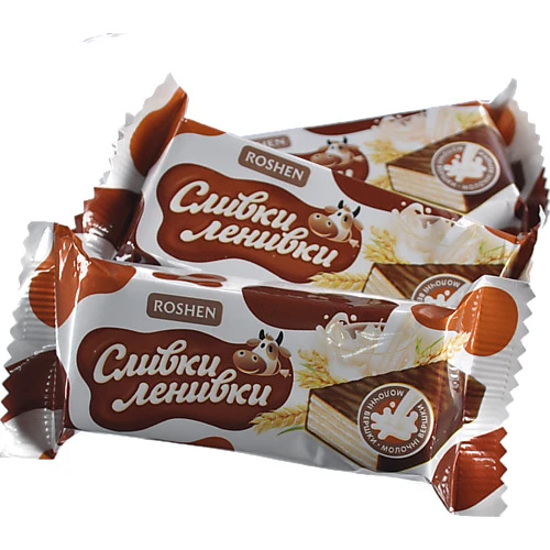 Цукерки глазуровані Сливки-ленивки Roshen кг