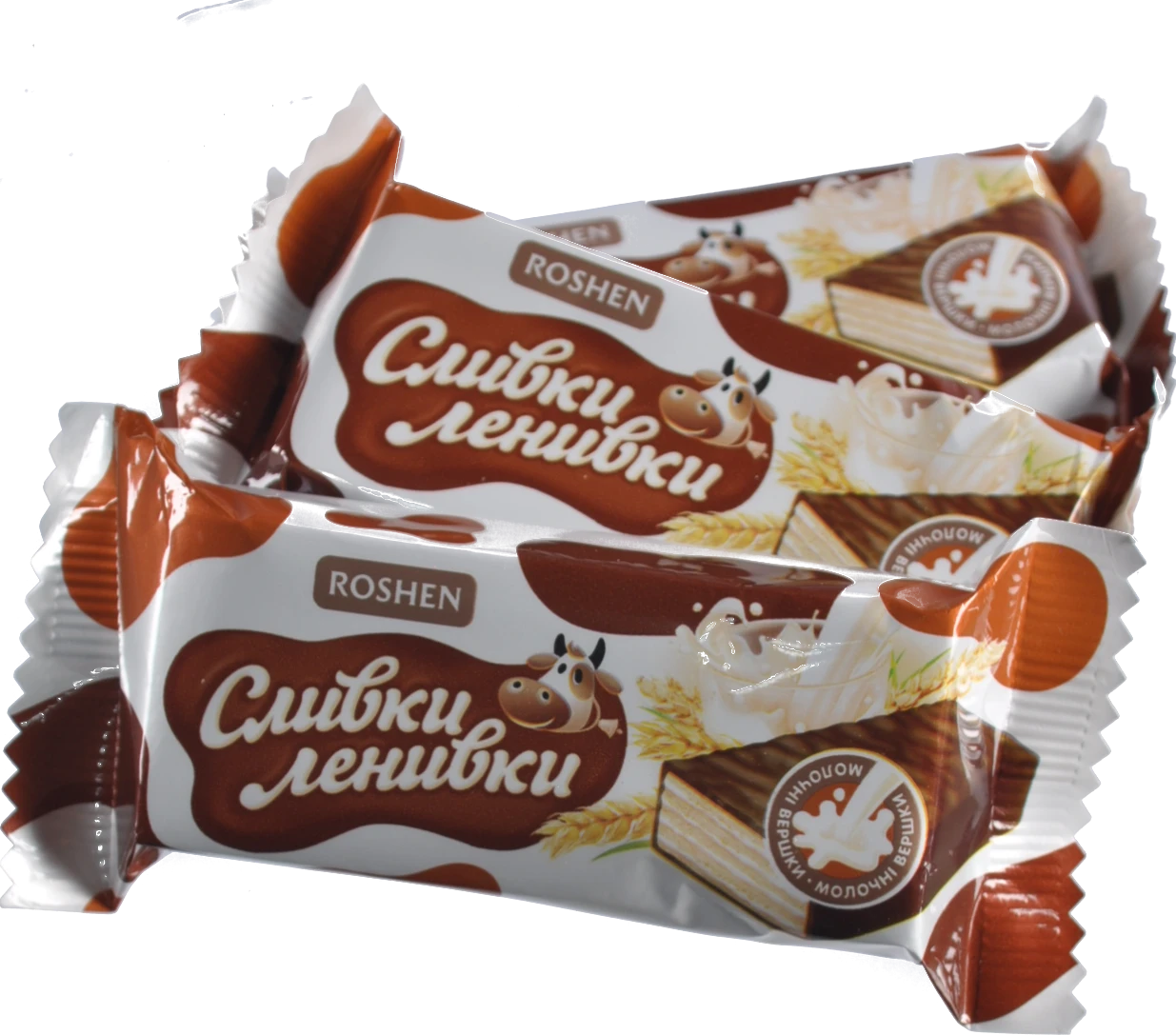 Цукерки глазуровані Сливки-ленивки Roshen кг