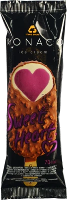 Морозиво Три Ведмеді 70г monaco sweet heart мільфей чорниця двошарове глазур паличка
