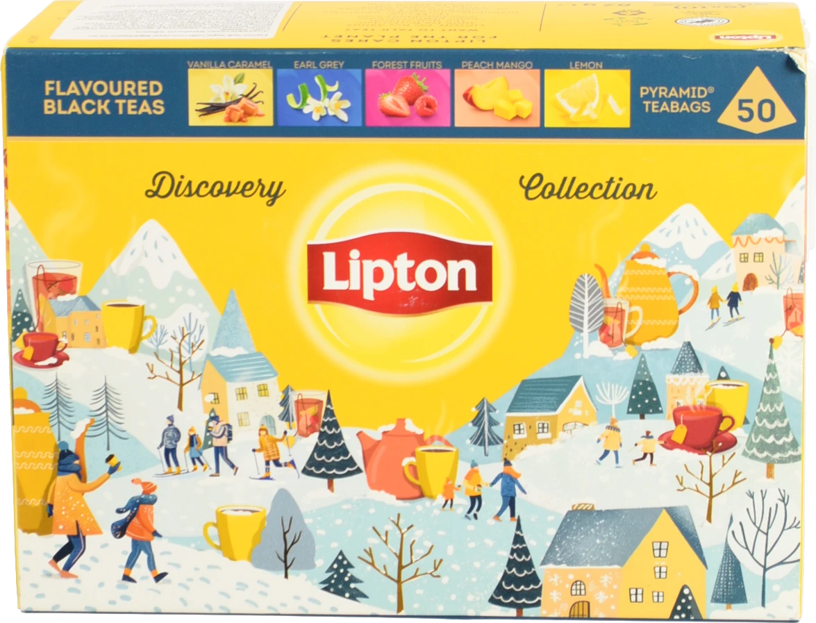 Чай Lipton 50шт чорний collecton taste пірамидка