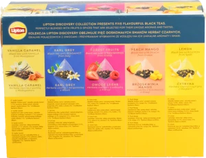 Чай Lipton 50шт чорний collecton taste пірамидка