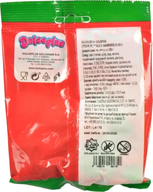 Цукерки Dulceplus 100г полуниця