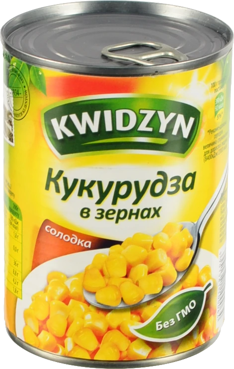 Кукурудза Kwidzyn 400г солодка з.б
