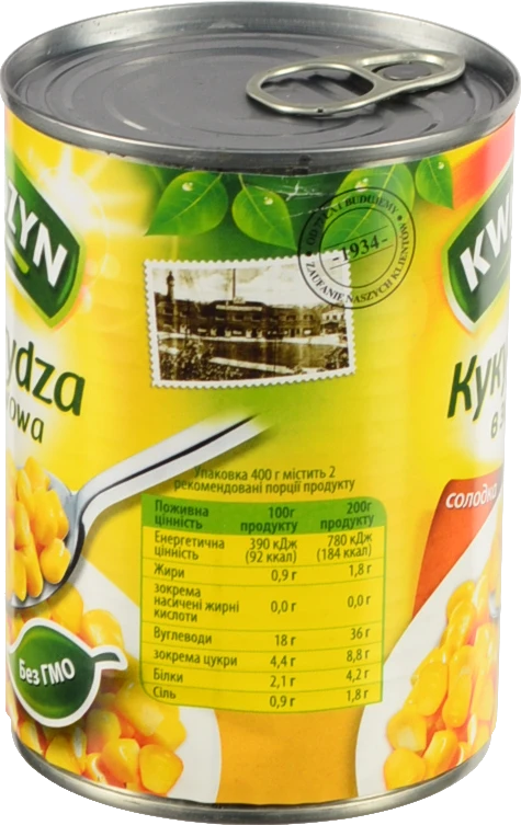 Кукурудза Kwidzyn 400г солодка з.б