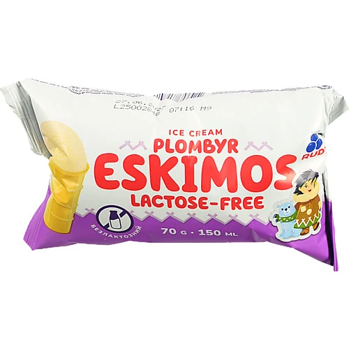 Морозиво Рудь 70г ескімос безлактозний вафельний ст.