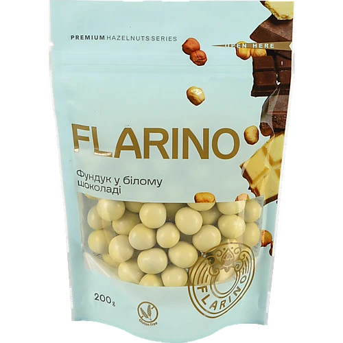 Фундук у білому шоколаді Flarino д/п 200г