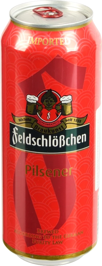 Пиво світле фільтроване пастеризоване Feldschlößchen Pilsner у банці металевій {CAN} об’ємом 0,5 л, 4,9% об.