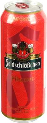 Пиво світле фільтроване пастеризоване Feldschlößchen Pilsner у банці металевій {CAN} об’ємом 0,5 л, 4,9% об.