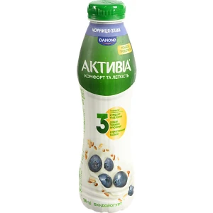 Біфідойогурт Активіа 500г 1.2 чорниця злаки пет