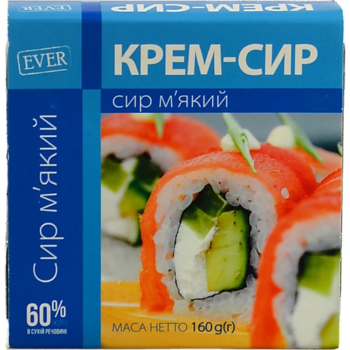 Крем-сир EVER 160г 60%