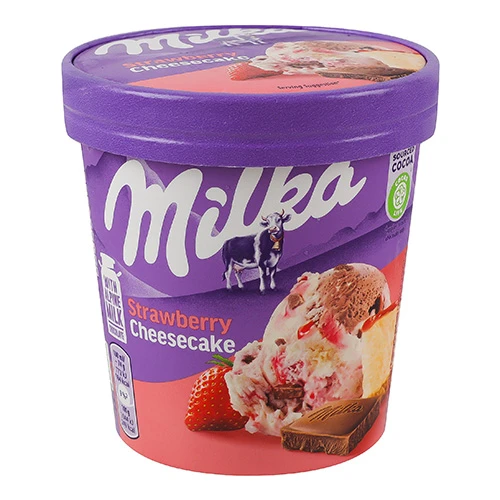 Морозиво Milka 314г полуничний чізкейк відро купити в Одесі за