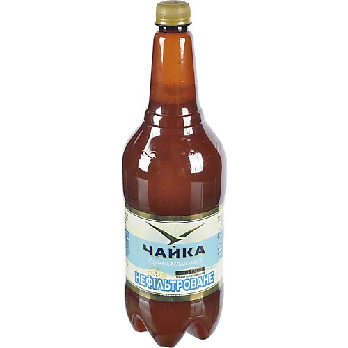 Пиво Чайка Чорноморська Особливе світле нефільтроване пастеризоване 1.45л