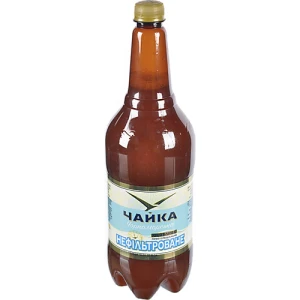 Пиво Чайка Чорноморська Особливе світле нефільтроване пастеризоване 1.45л